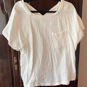 Madewell Cream Button-Down Shirt